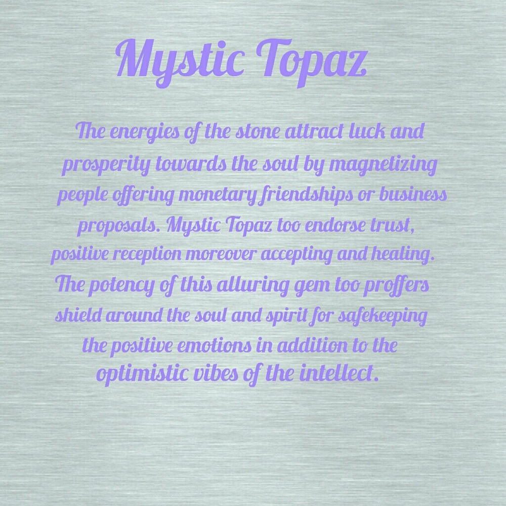 Mystic Topaz and Amethyst Ring 925 Sterling Silver - Picture 7 of 8